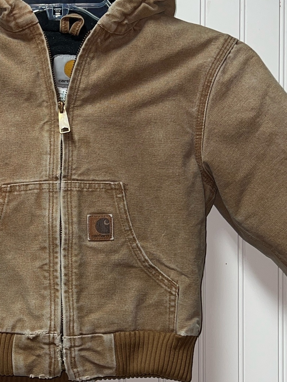 Y2K Thrashed Carhartt YYJ130 Canvas Jacket 6/7 Vintage